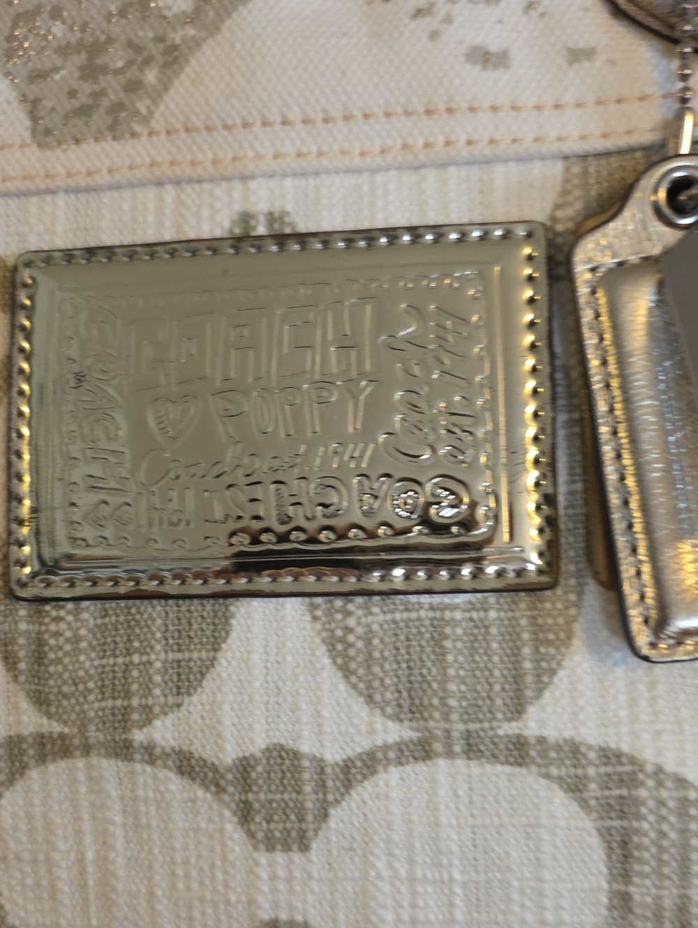 Coach Metallic Poppy Rocker Bag - Picture 2 of 10